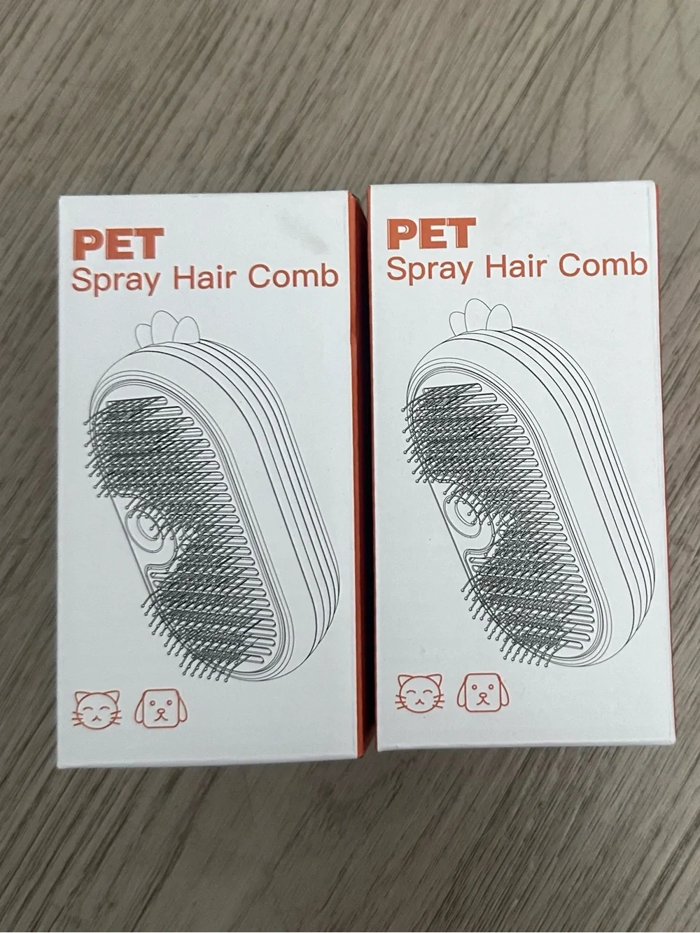 Rechargeable 3-in-1 Steamy Pet Brush Cleanser Set of 2